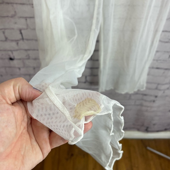 Vintage deadstock no boundaries size large white mesh pants swim cover - Picture 2 of 7